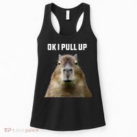 Ok I Pull Up Capybara Women's Tank Top thumb 0