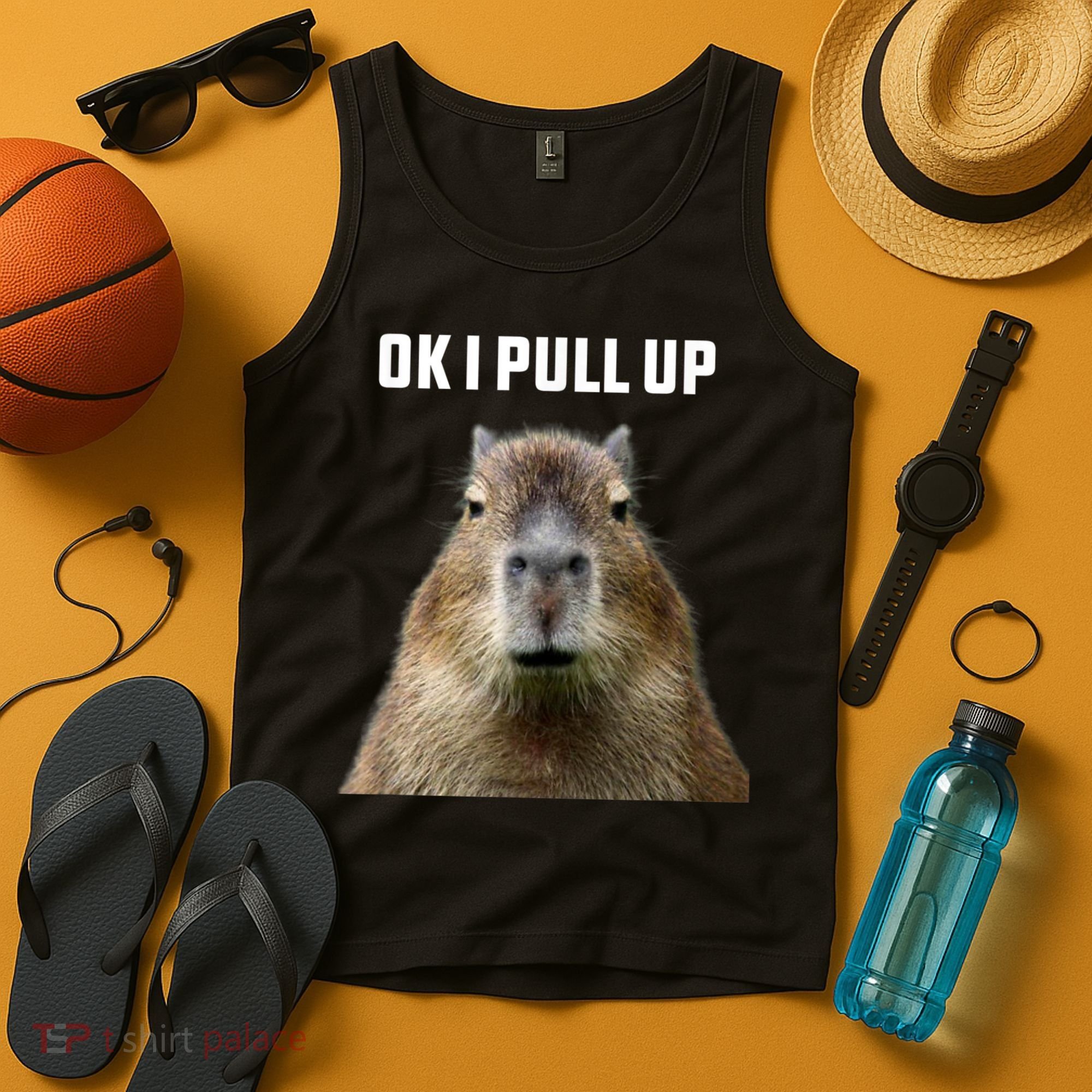 Ok I Pull Up Capybara Tank Top