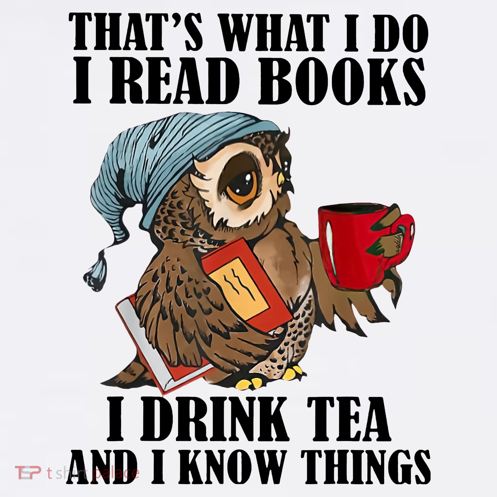 Owl I Read Books Drink Tea Know Things Funny Sweatshirt