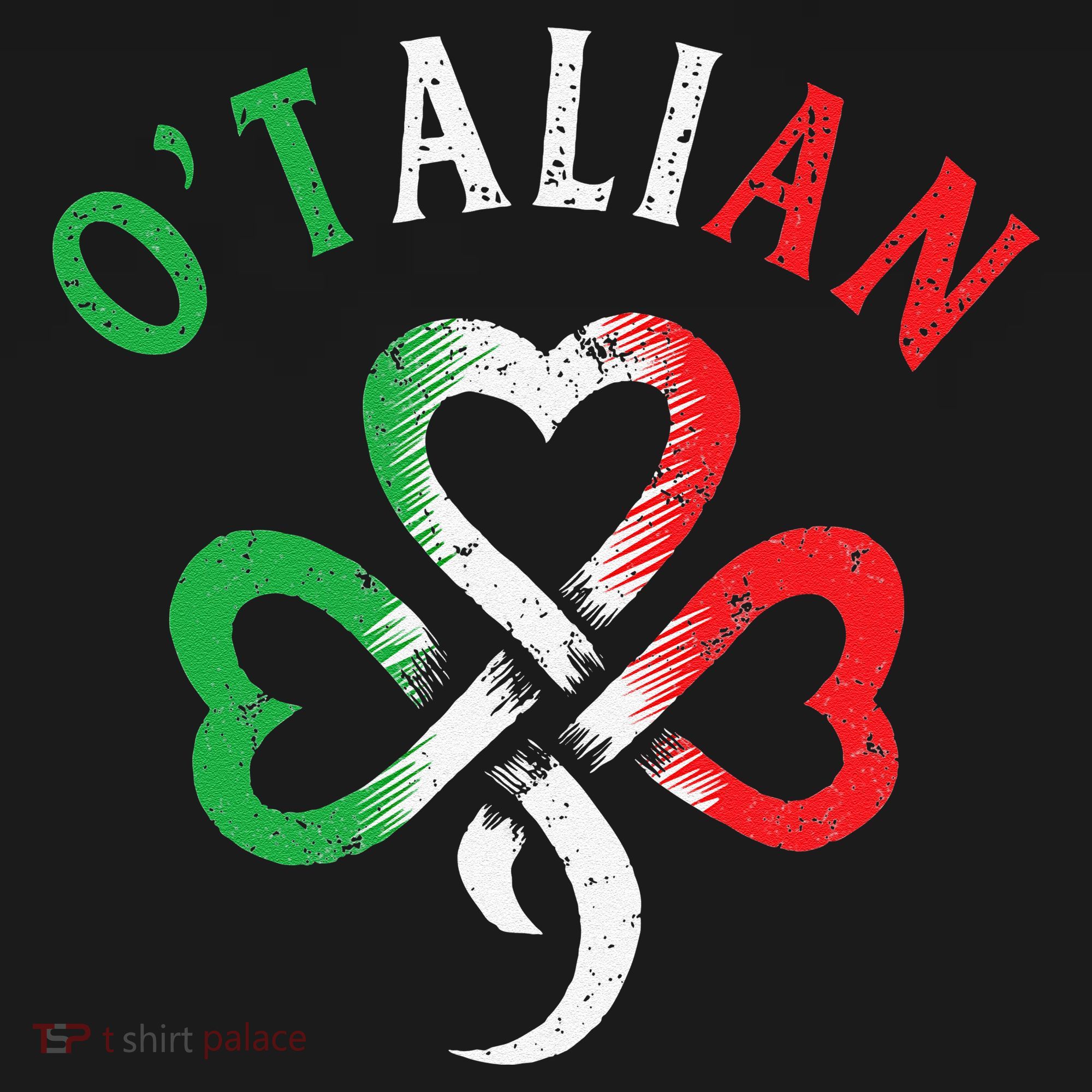 O'talian Italian St Patrick's Day Italia Flag Shamrock Hoodie