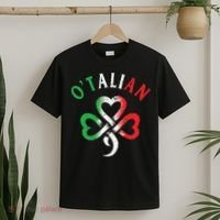 O'talian Italian St Patrick's Day Italia Flag Shamrock T-Shirt thumb 2