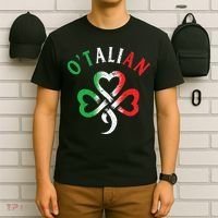 O'talian Italian St Patrick's Day Italia Flag Shamrock T-Shirt thumb 6