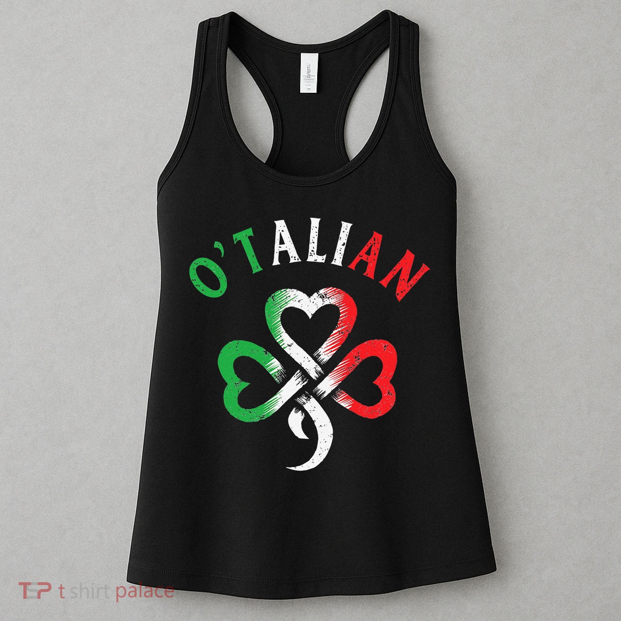 O'talian Italian St Patrick's Day Italia Flag Shamrock Women's Tank Top