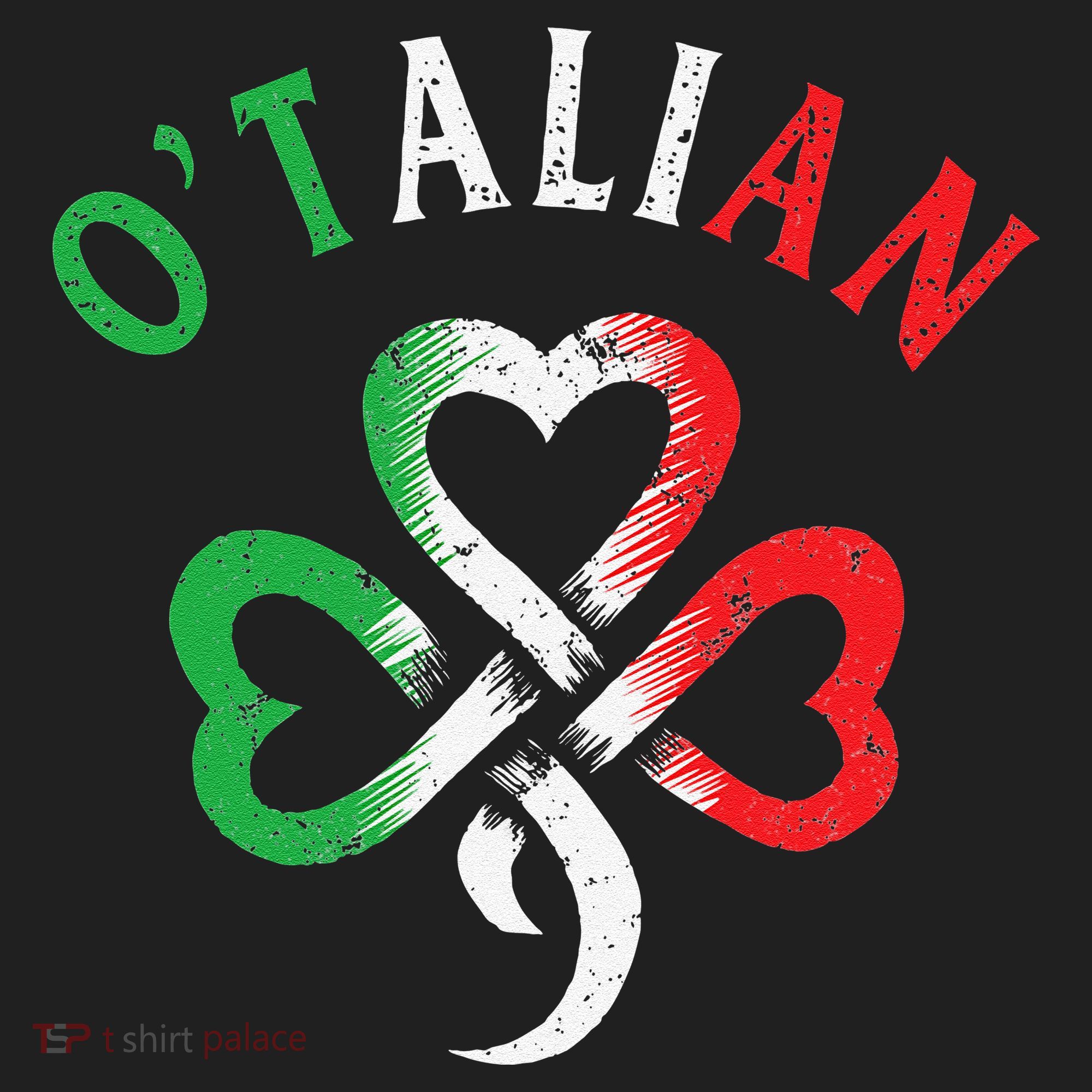O'talian Italian St Patrick's Day Italia Flag Shamrock Hat