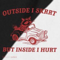 Outside I Skrrt Inside I Hurt Raccoon Sport-Tek Competitor United Soccer Jersey thumb 4