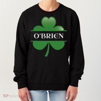 O'Brien Irish Shamrock Lucky St Patricks Day Gift Women's Sweatshirt thumb 0