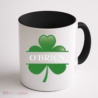 O'Brien Irish Shamrock Lucky St Patricks Day Gift Coffee Mug thumb 1