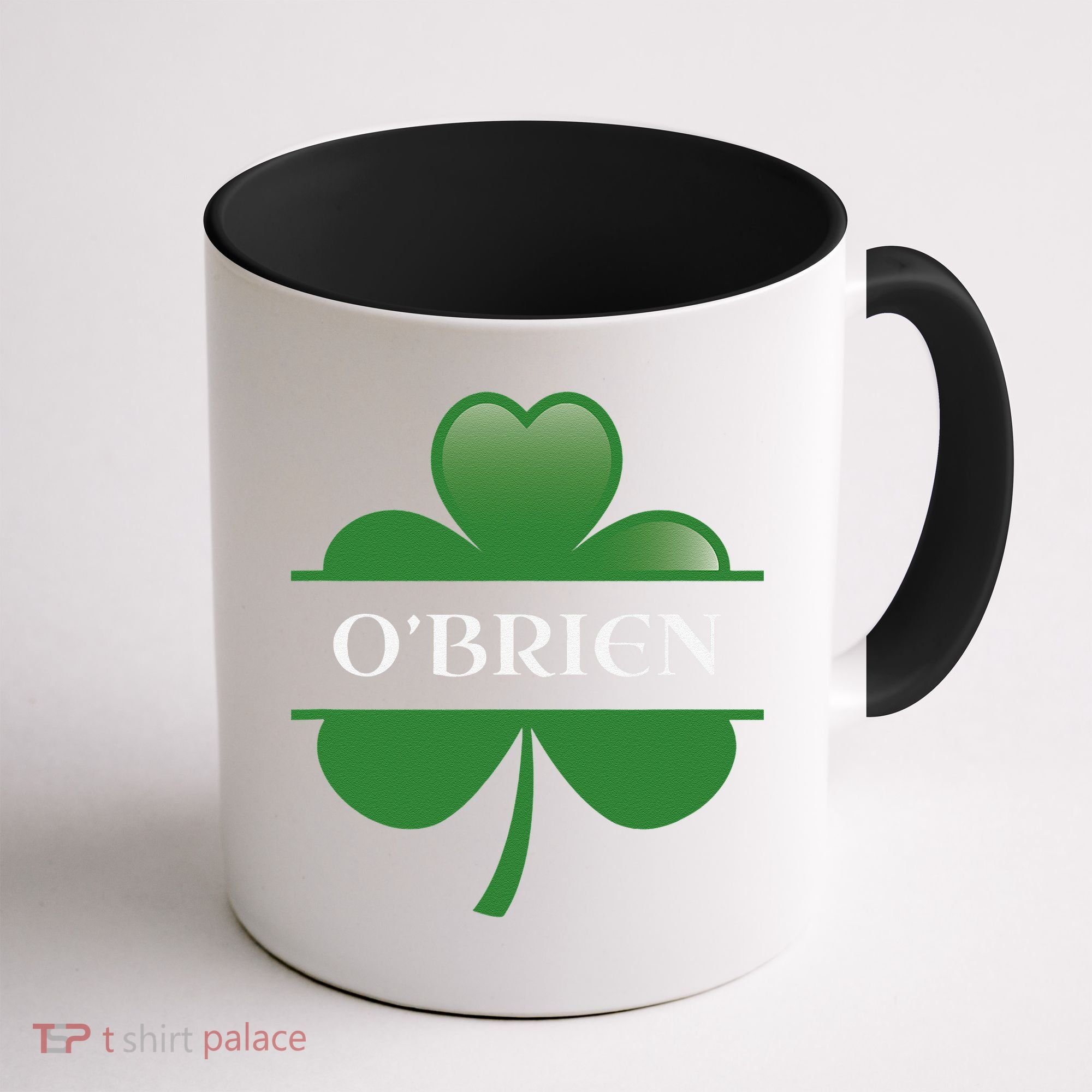O'Brien Irish Shamrock Lucky St Patricks Day Gift Coffee Mug