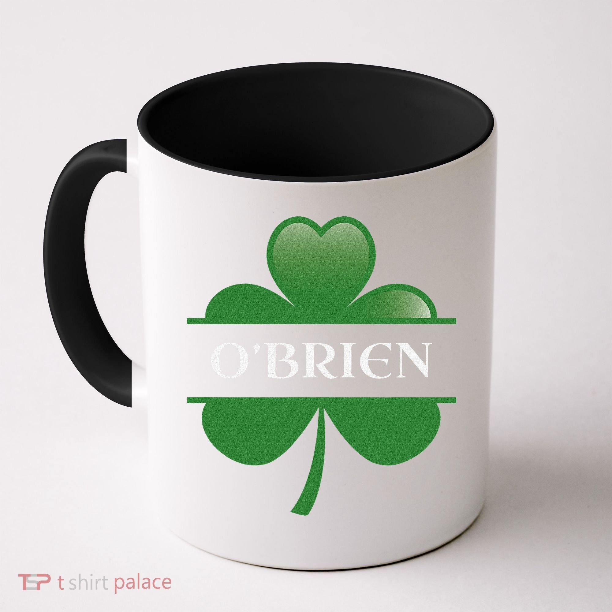 O'Brien Irish Shamrock Lucky St Patricks Day Gift Coffee Mug