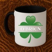 O'Brien Irish Shamrock Lucky St Patricks Day Gift Coffee Mug thumb 2