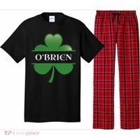 O'Brien Irish Shamrock Lucky St Patricks Day Gift Pajama Set thumb 0
