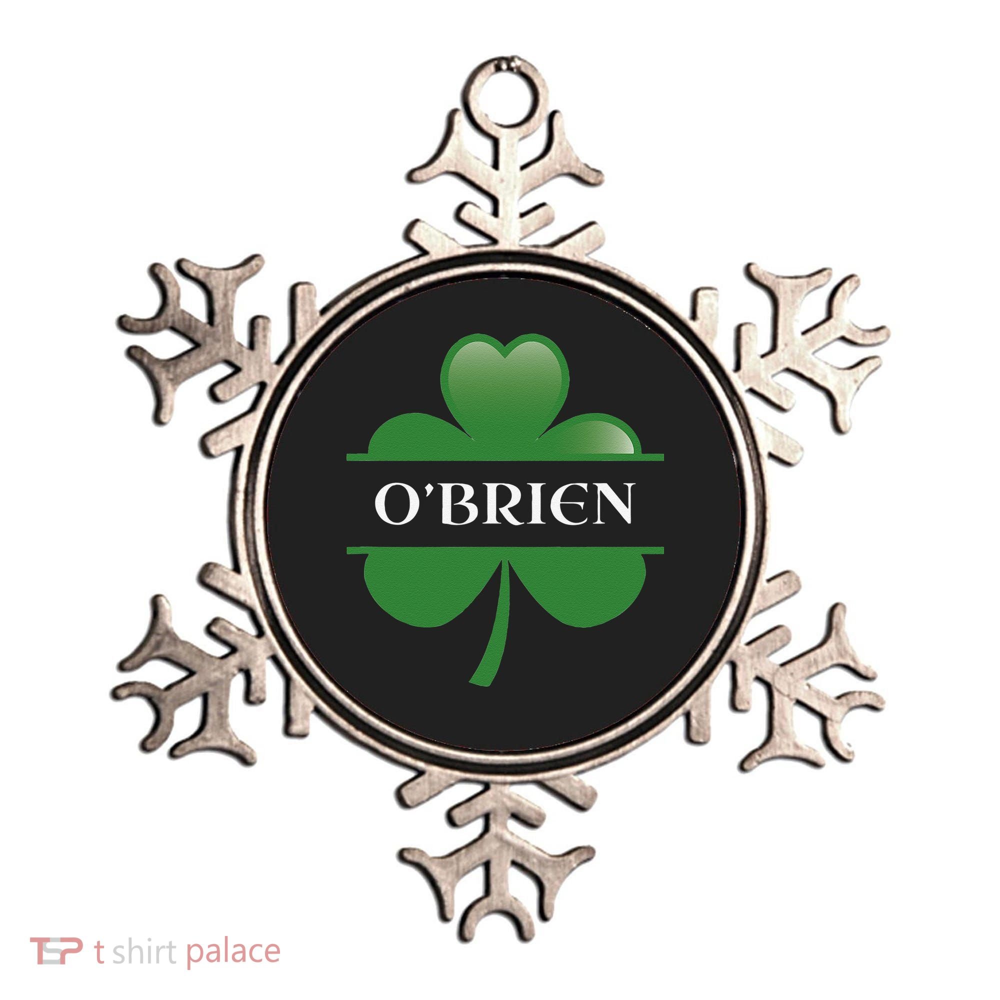 O'Brien Irish Shamrock Lucky St Patricks Day Gift Ornament