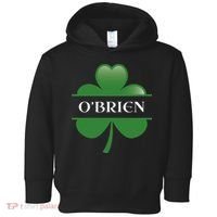 O'Brien Irish Shamrock Lucky St Patricks Day Gift Toddler Hoodie thumb 0