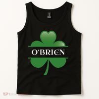 O'Brien Irish Shamrock Lucky St Patricks Day Gift Tank Top thumb 2