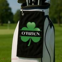 O'Brien Irish Shamrock Lucky St Patricks Day Gift Golf Towel thumb 2