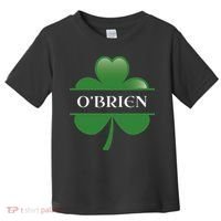 O'Brien Irish Shamrock Lucky St Patricks Day Gift Toddler T-Shirt thumb 0