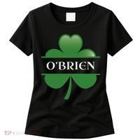 O'Brien Irish Shamrock Lucky St Patricks Day Gift Women's T-Shirt thumb 0