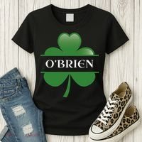 O'Brien Irish Shamrock Lucky St Patricks Day Gift Women's T-Shirt thumb 3