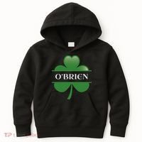 O'Brien Irish Shamrock Lucky St Patricks Day Gift Kids Hoodie thumb 0