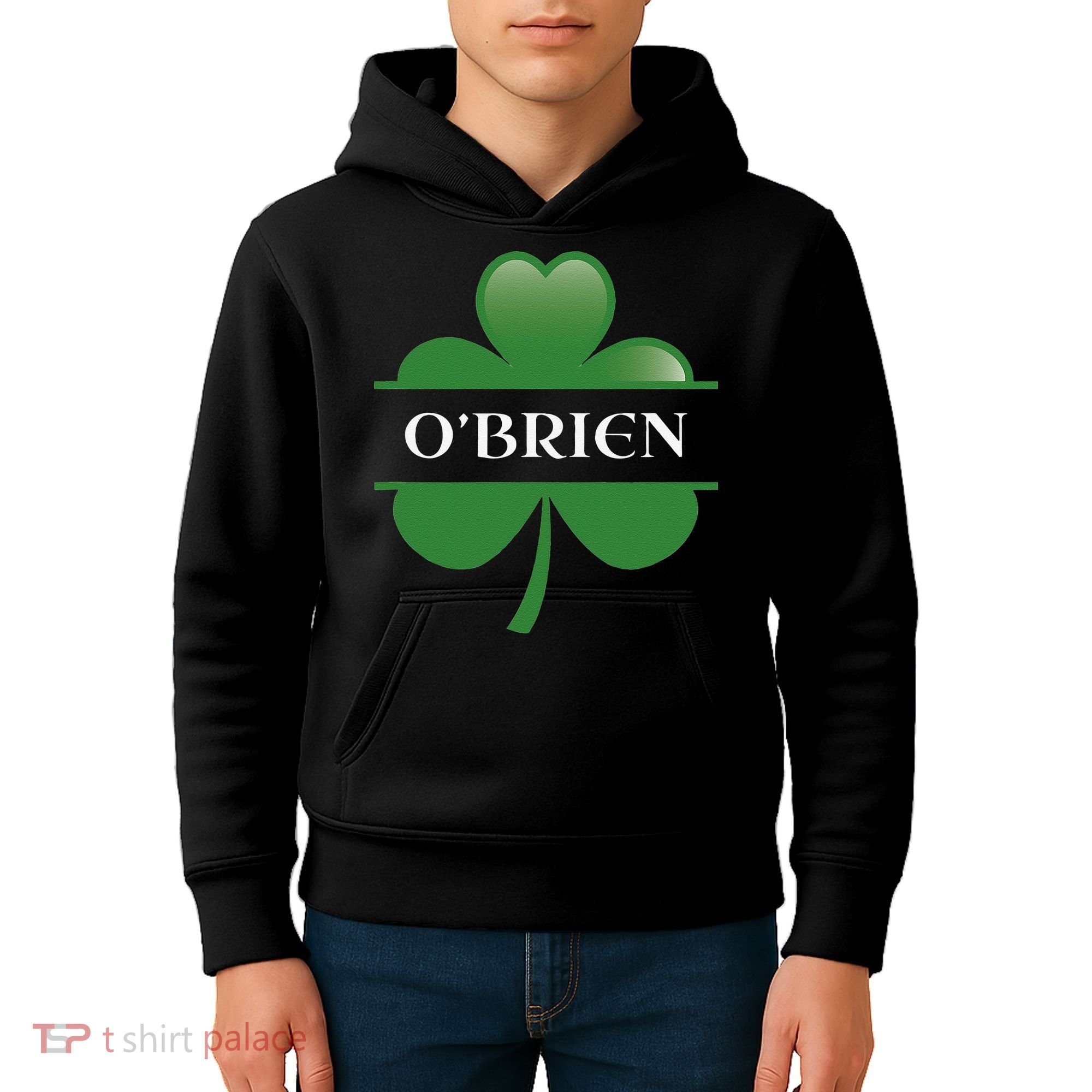 O'Brien Irish Shamrock Lucky St Patricks Day Gift Kids Hoodie
