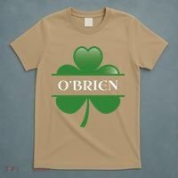 O'Brien Irish Shamrock Lucky St Patricks Day Gift T-Shirt thumb 5