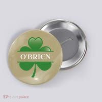O'Brien Irish Shamrock Lucky St Patricks Day Gift Button thumb 0