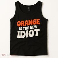 Orange Is The New Idiot Tank Top thumb 2