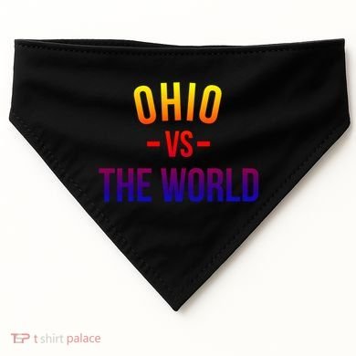 Ohio Is Taking Over The World Meme Cool Gift Ohio Vs The World Gift USA-Made Doggie Bandana