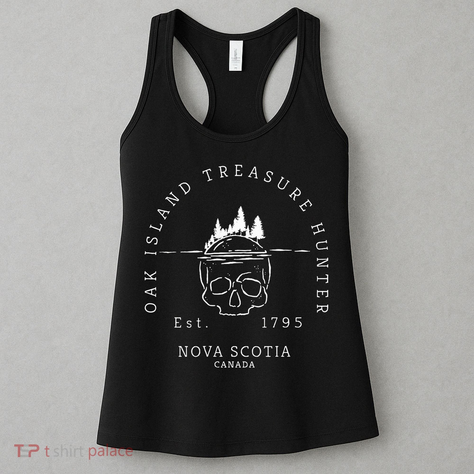 Oak Island Treasure Hunter Skull Gift Women's Tank Top