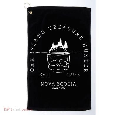 Oak Island Treasure Hunter Skull Gift Golf Towel