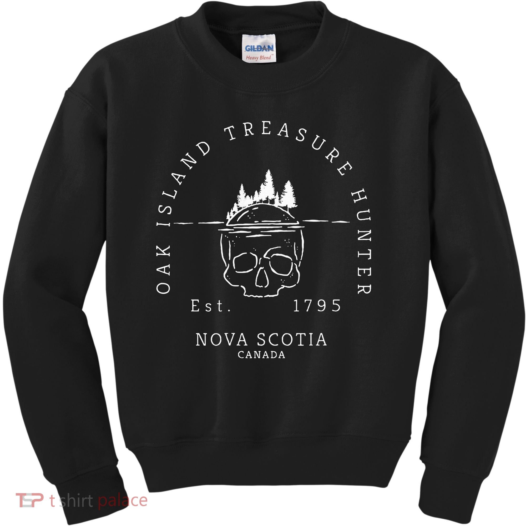 Oak Island Treasure Hunter Skull Gift Kids Sweatshirt