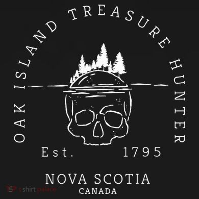 Oak Island Treasure Hunter Skull Gift Kids Long Sleeve Shirt