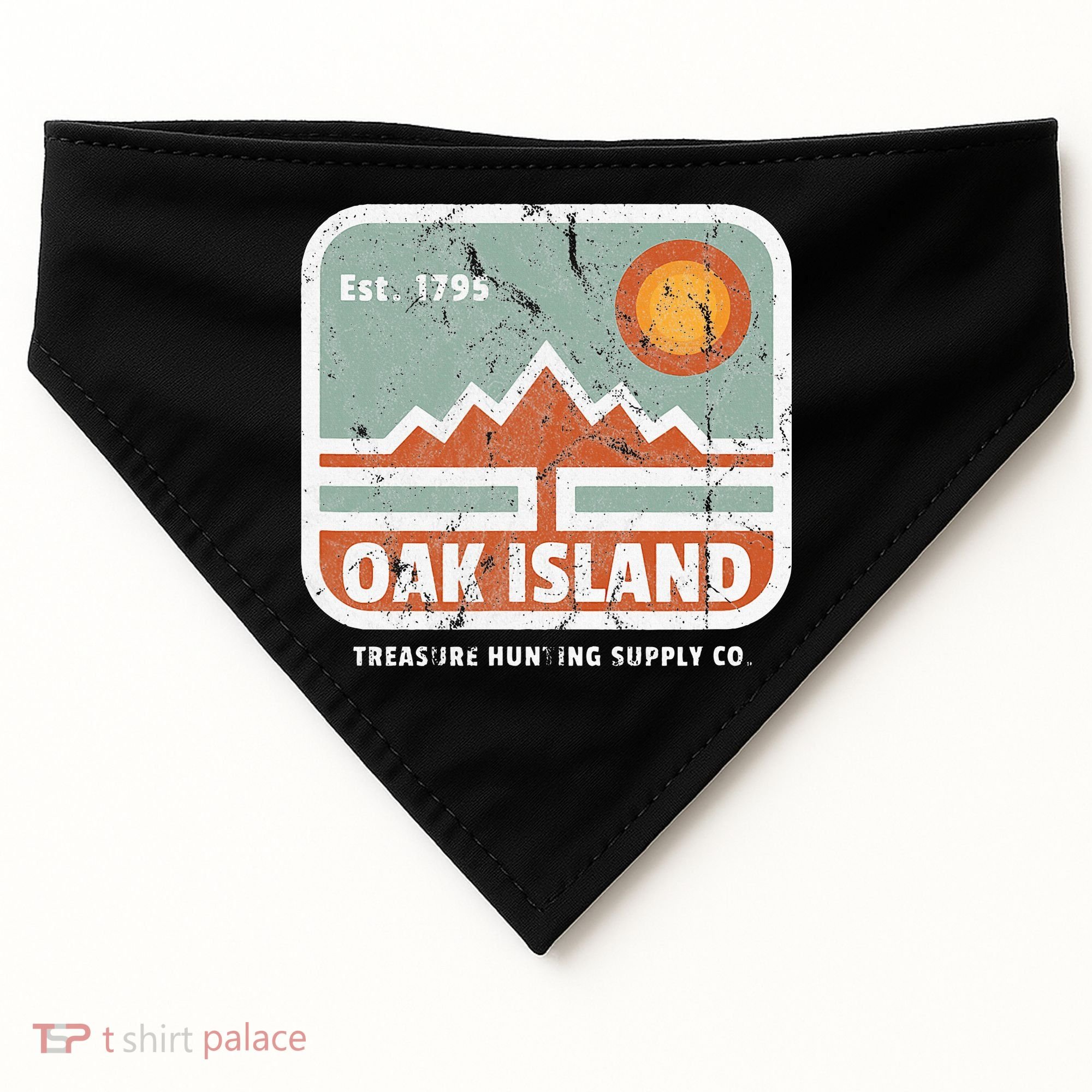 Oak Island Treasure Hunting Supply USA-Made Doggie Bandana