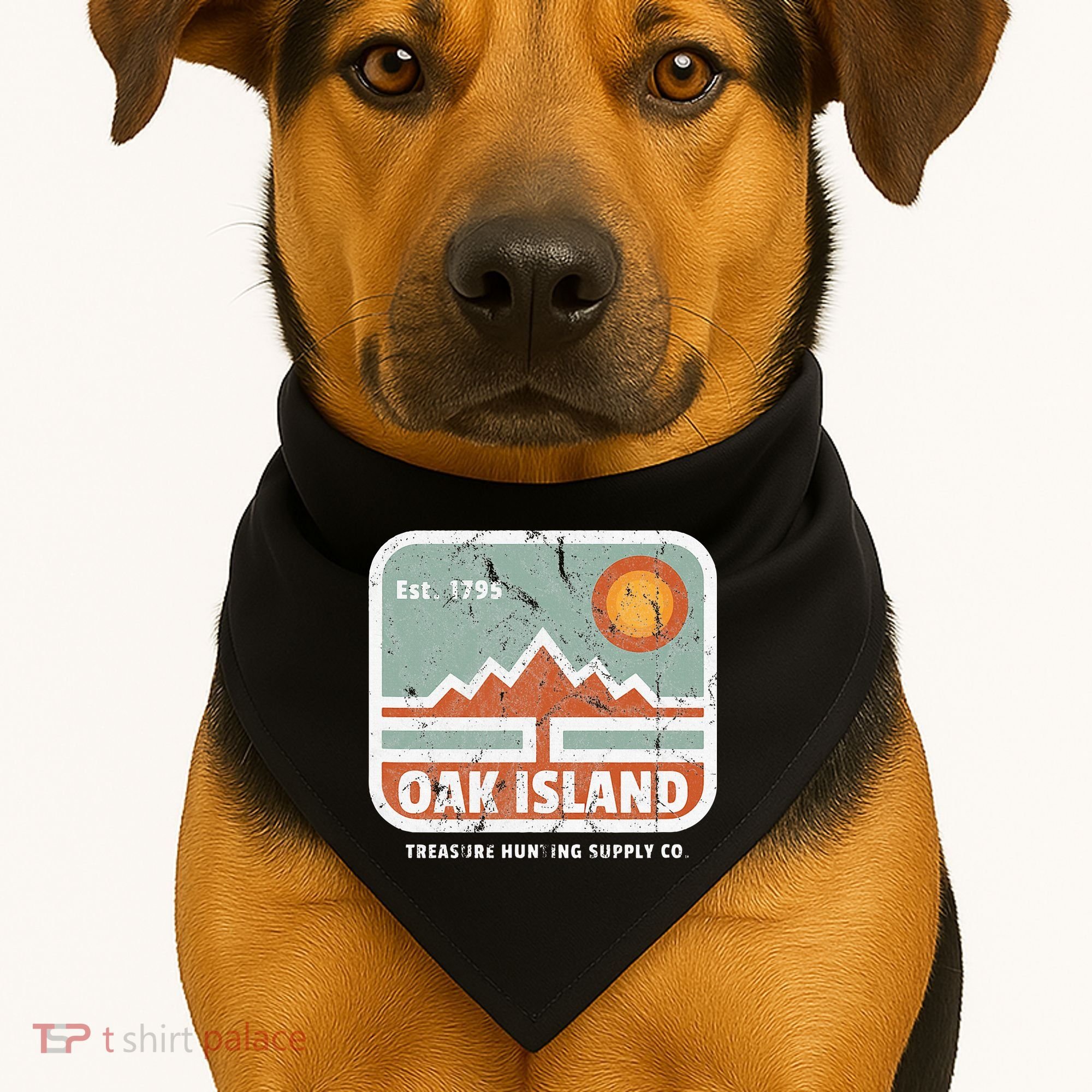 Oak Island Treasure Hunting Supply USA-Made Doggie Bandana