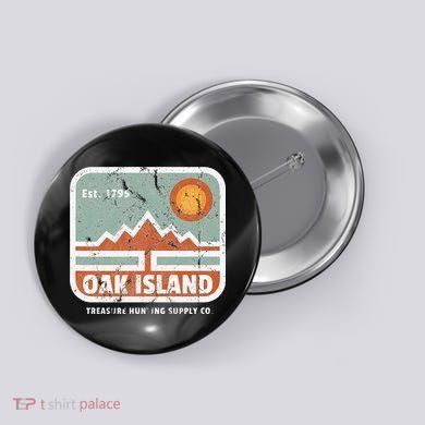 Oak Island Treasure Hunting Supply Button