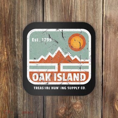 Oak Island Treasure Hunting Supply Coaster