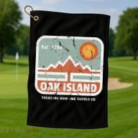 Oak Island Treasure Hunting Supply Golf Towel thumb 1