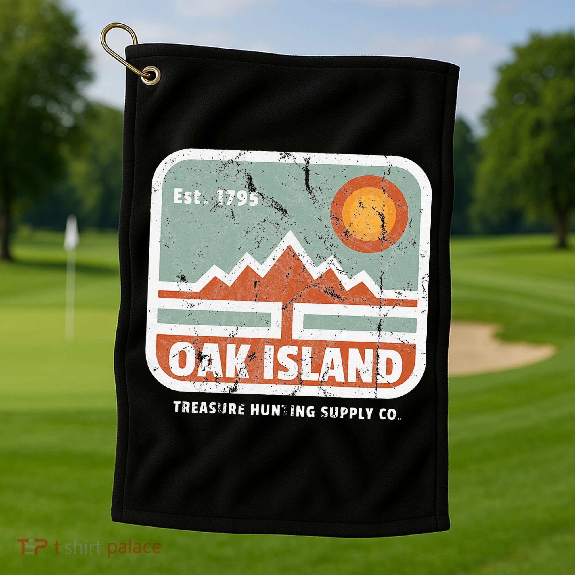 Oak Island Treasure Hunting Supply Golf Towel