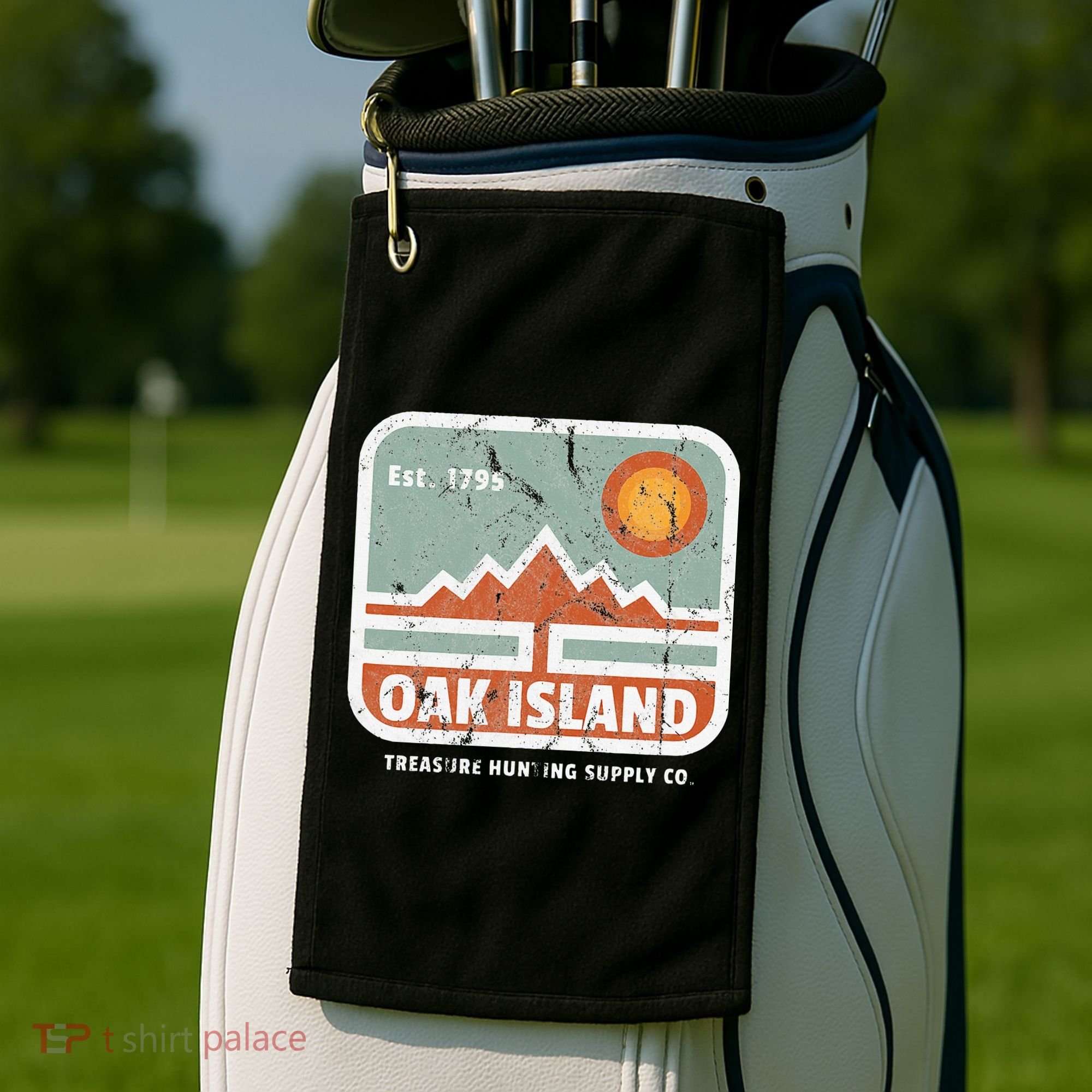 Oak Island Treasure Hunting Supply Golf Towel