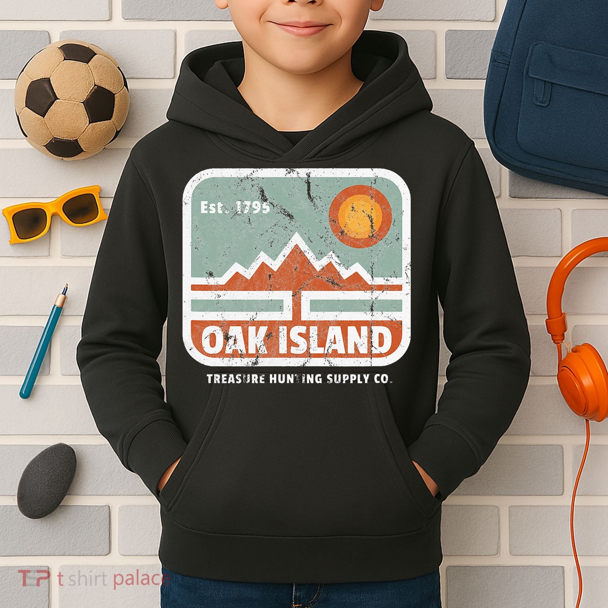 Oak Island Treasure Hunting Supply Kids Hoodie