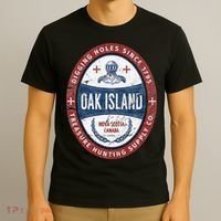 Oak Island Treasure Hunting Retro Templar Knight Treasure Gi T-Shirt thumb 3