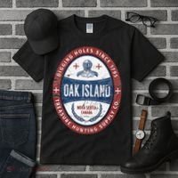 Oak Island Treasure Hunting Retro Templar Knight Treasure Gi Tall T-Shirt thumb 3