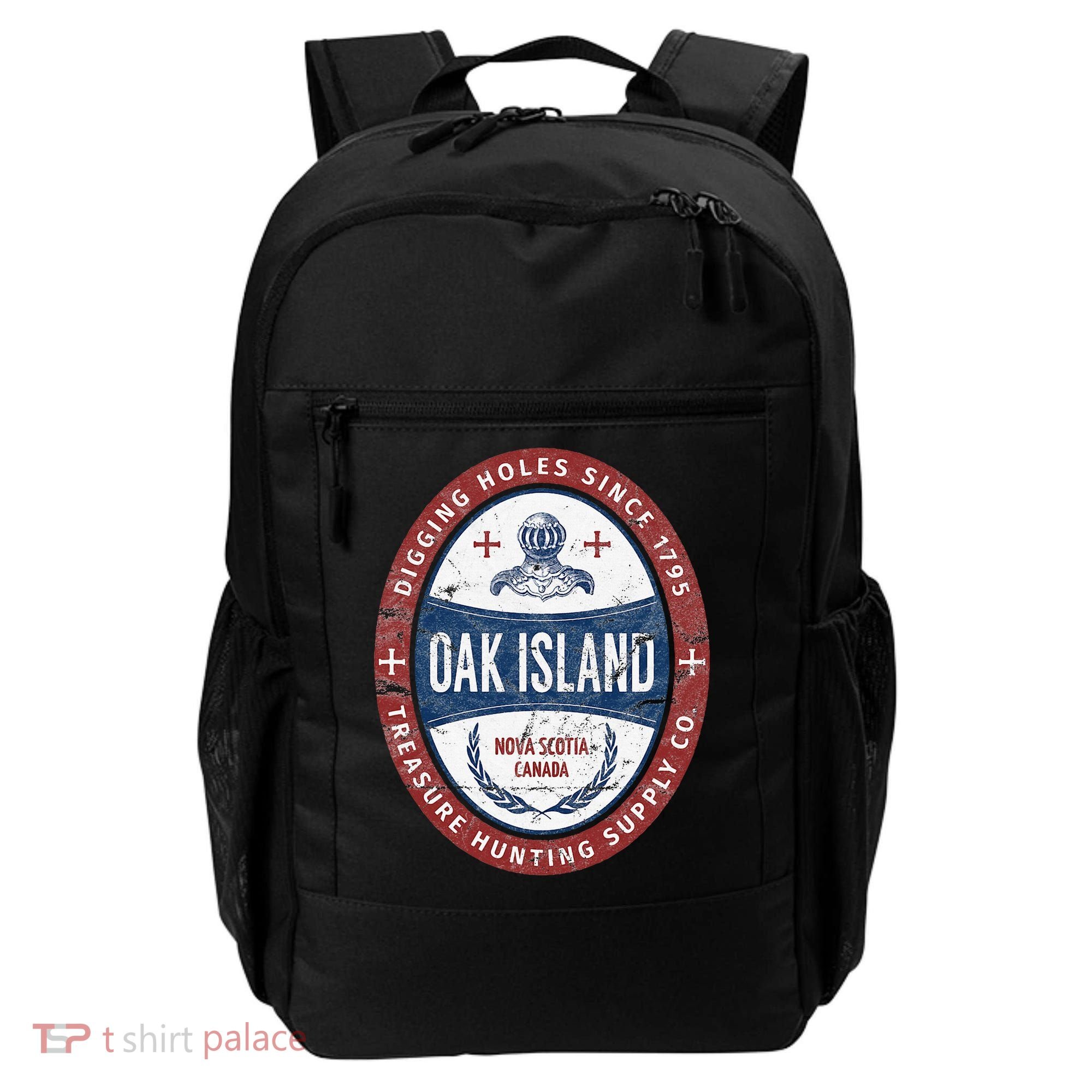 Oak Island Treasure Hunting Retro Templar Knight Treasure Gi Backpack