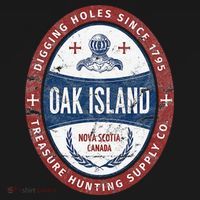 Oak Island Treasure Hunting Retro Templar Knight Treasure Gi Backpack thumb 2