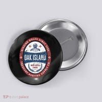 Oak Island Treasure Hunting Retro Templar Knight Treasure Gi Button thumb 0
