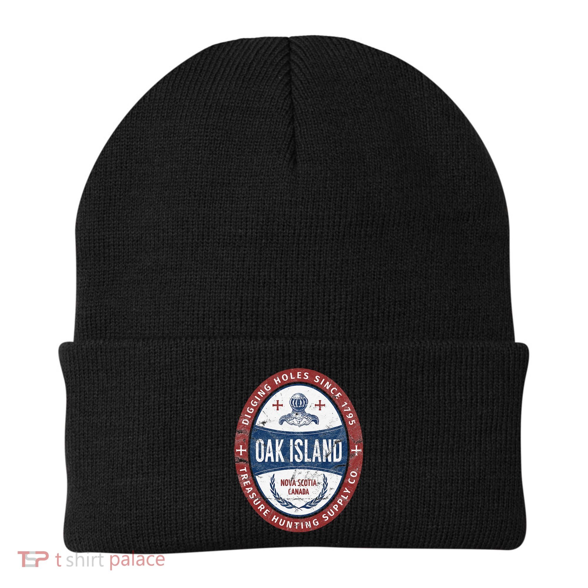 Oak Island Treasure Hunting Retro Templar Knight Treasure Gi Beanie