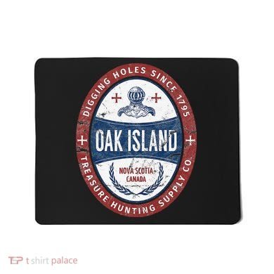 Oak Island Treasure Hunting Retro Templar Knight Treasure Gi Mousepad