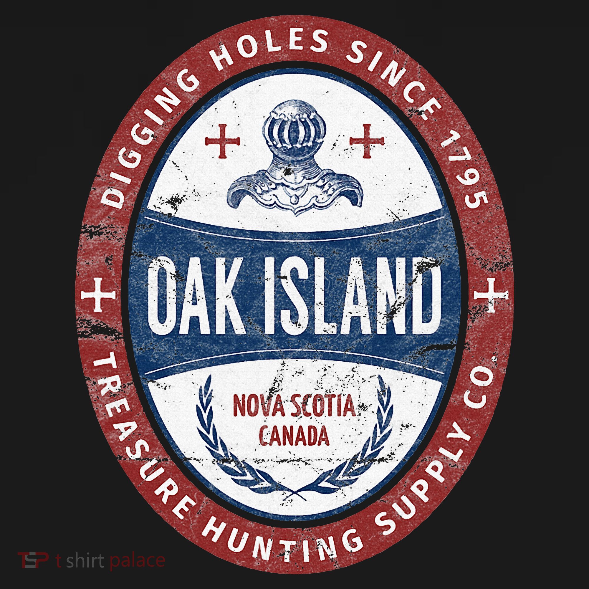 Oak Island Treasure Hunting Retro Templar Knight Treasure Gi Toddler Hoodie