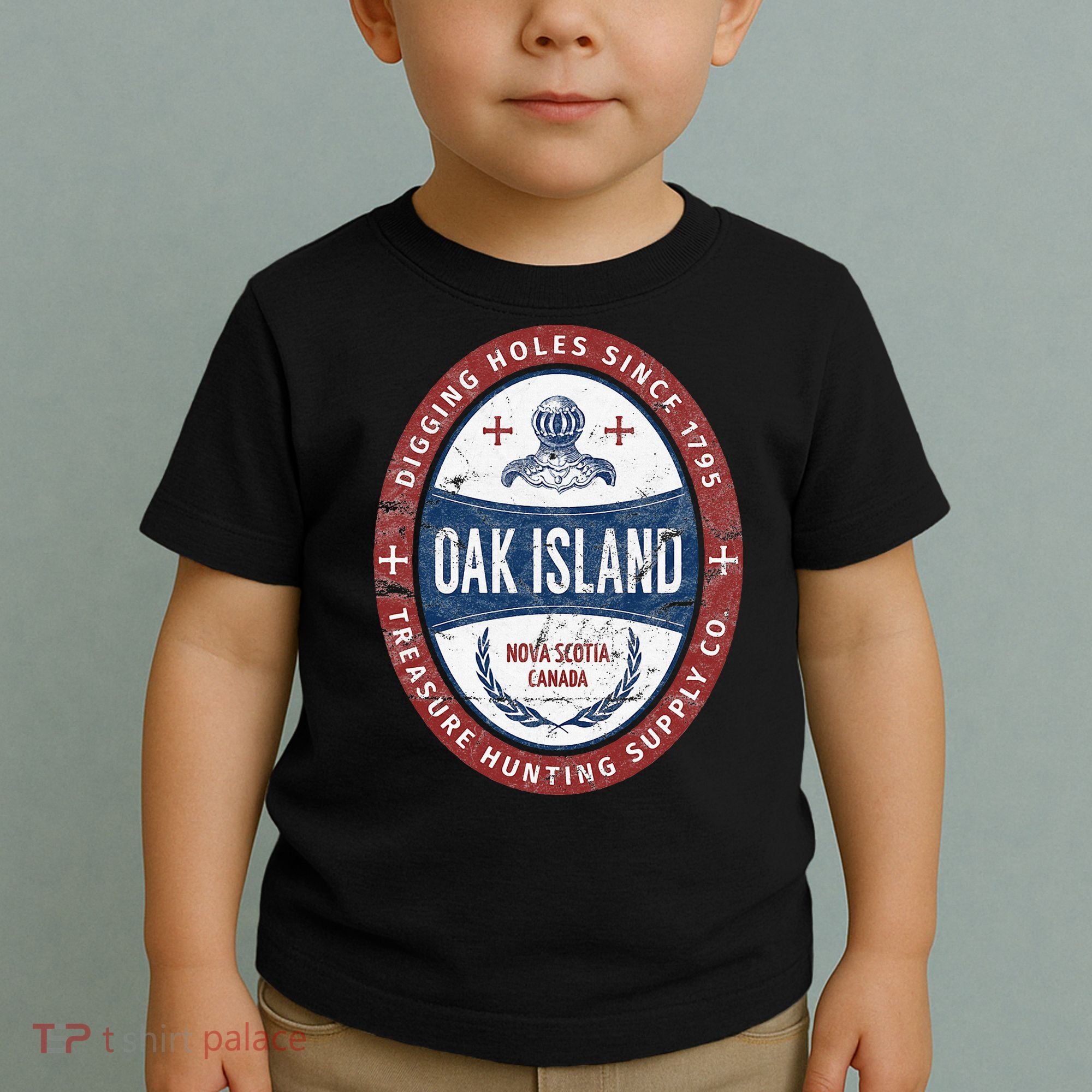 Oak Island Treasure Hunting Retro Templar Knight Treasure Gi Toddler T-Shirt