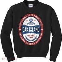 Oak Island Treasure Hunting Retro Templar Knight Treasure Gi Kids Sweatshirt thumb 0